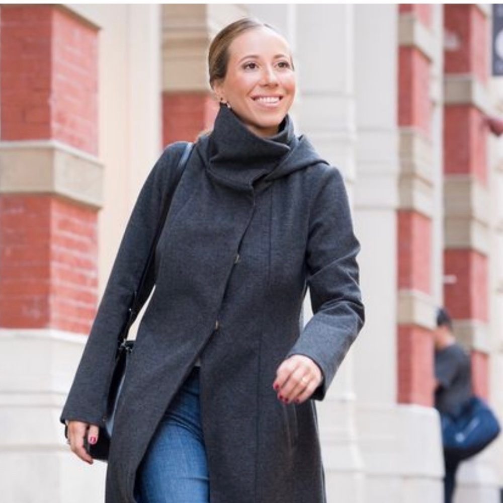 Betabrand All Day Coat Grey